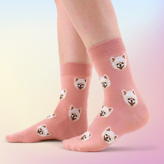 Spitz Pink Crew Socken