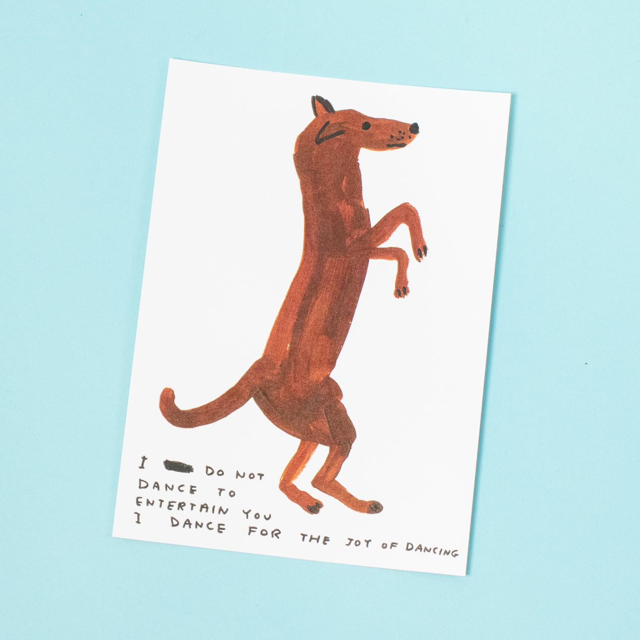 David Shrigley "JOY OF DANCING" Postcard