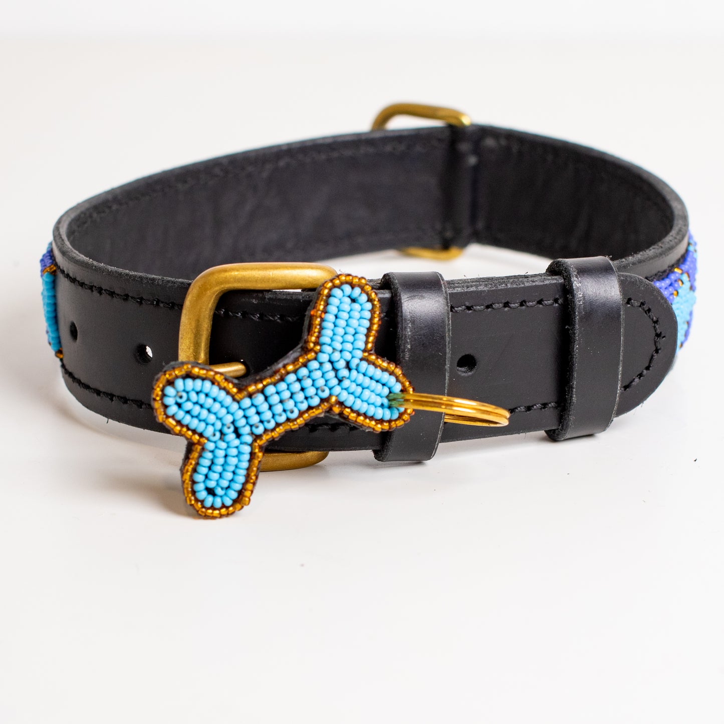 Rafiki Blue Beaded Collar