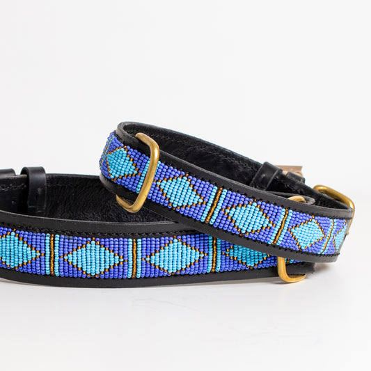 Rafiki Blue Beaded Collar