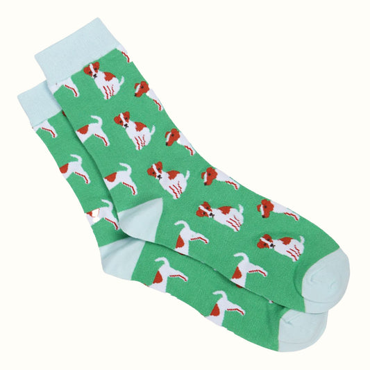 Mens Jack Russell Bamboo Socks