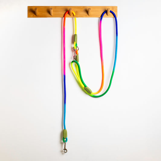 Rainbow Hands-Free Adjustable Leash