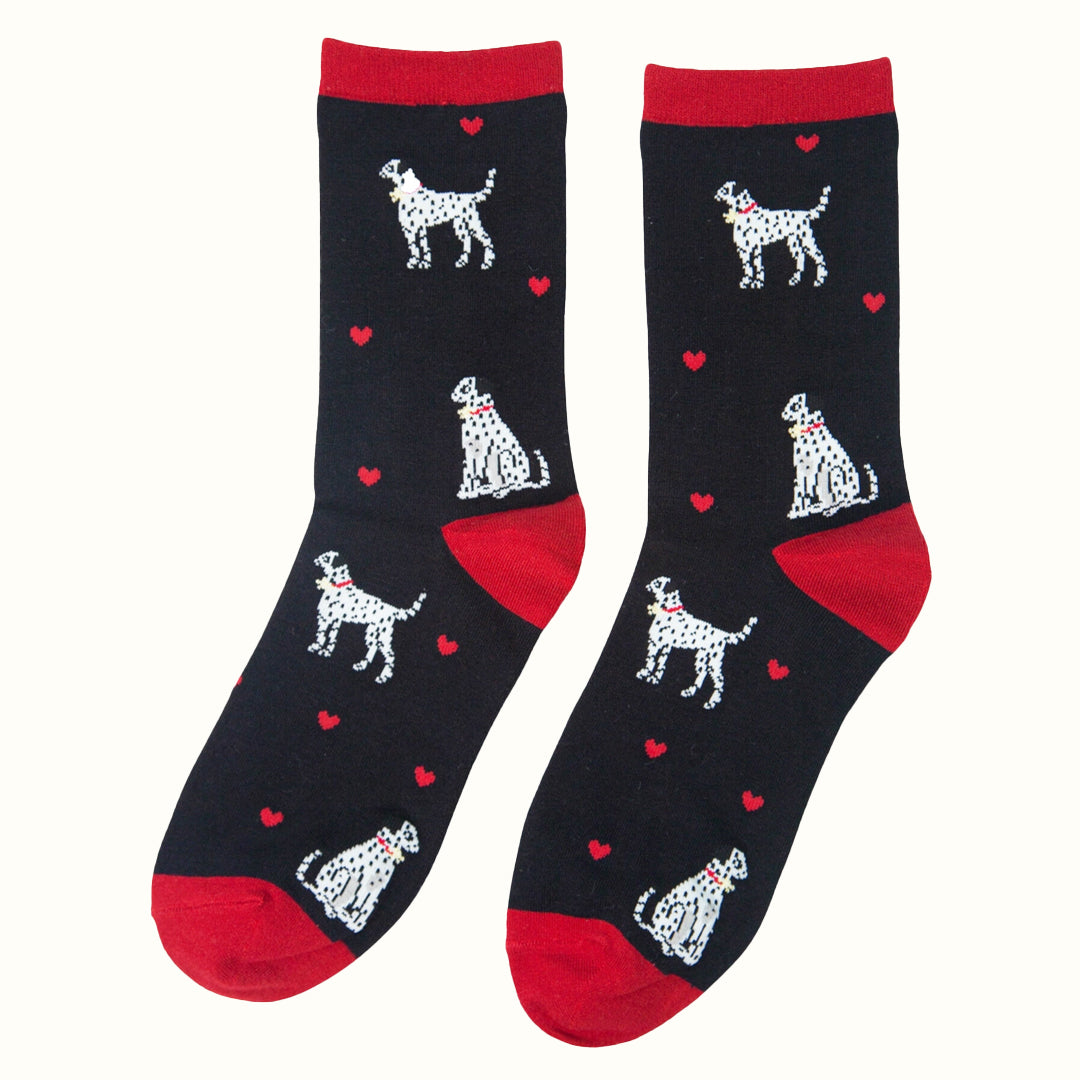 Women's Dalmatian Print Socks